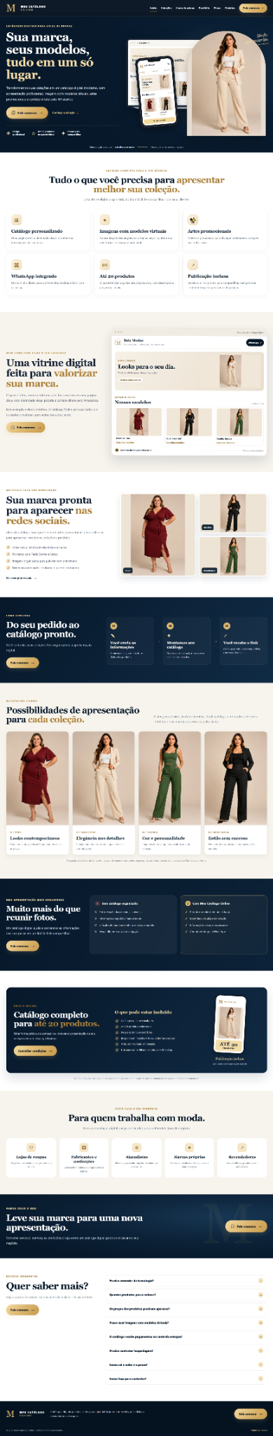 Prévia do site Meu Catálogo Online